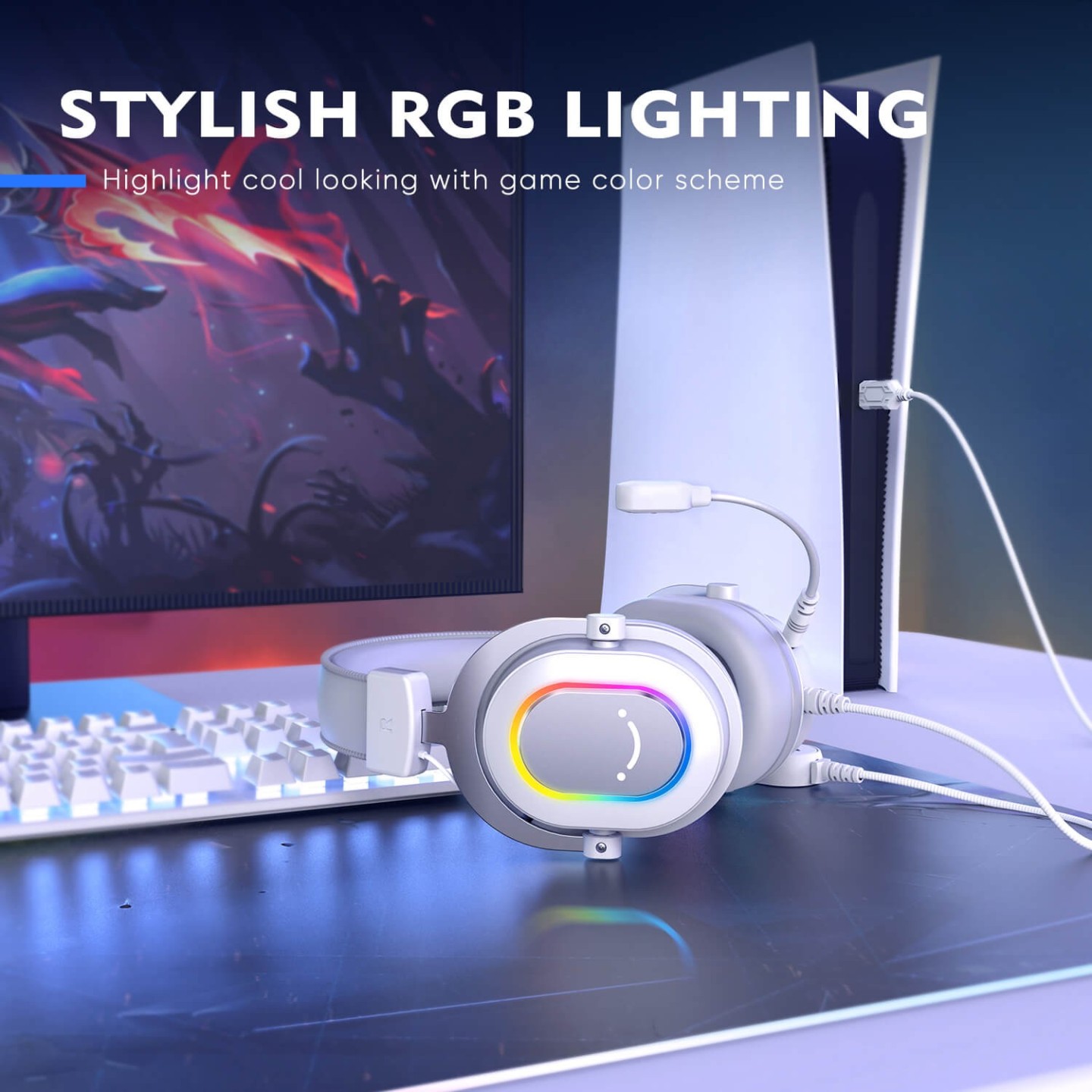 FIFINE AmpliGame H6 – Casque gaming filaire USB