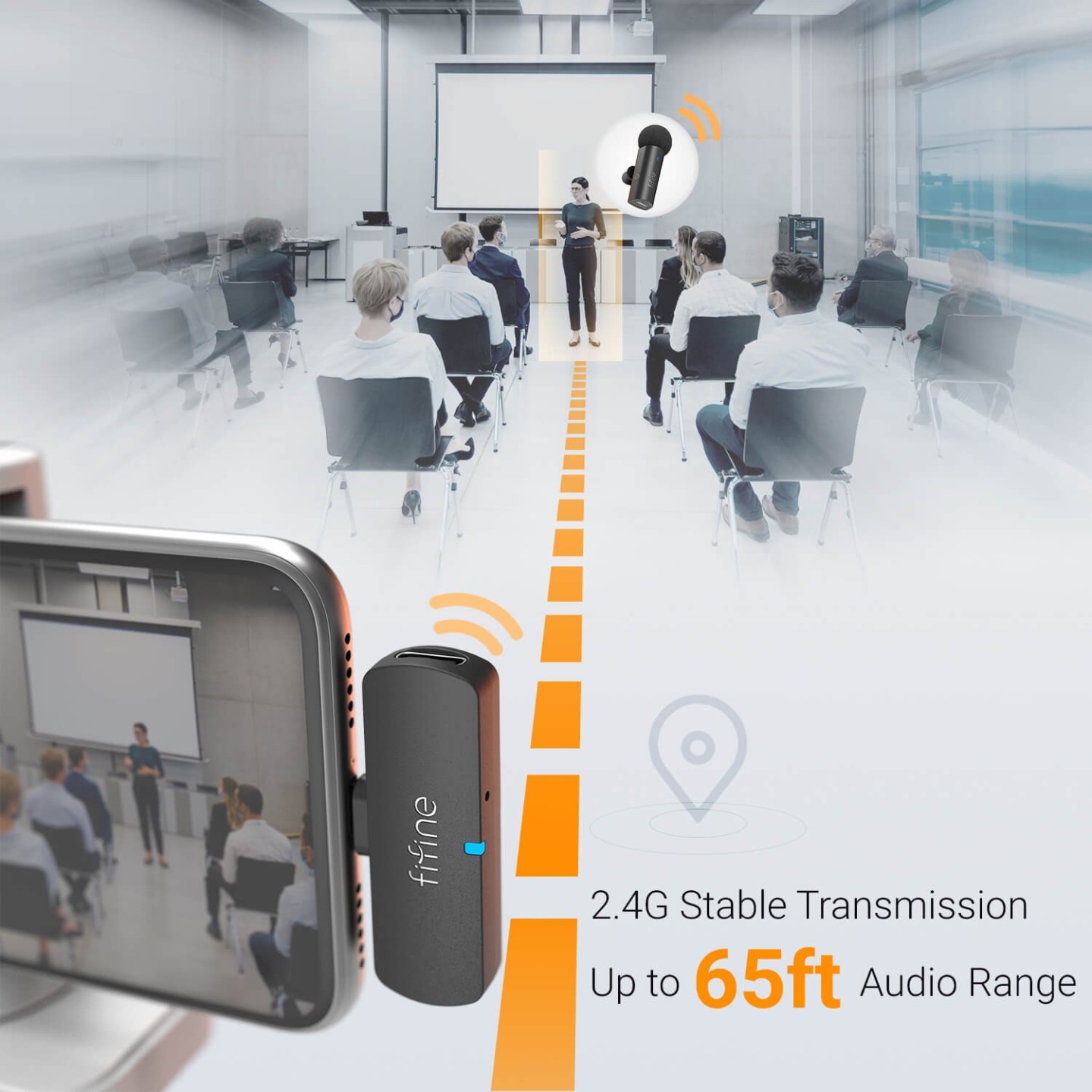 FIFINE M6 – Micro-cravate sans fil