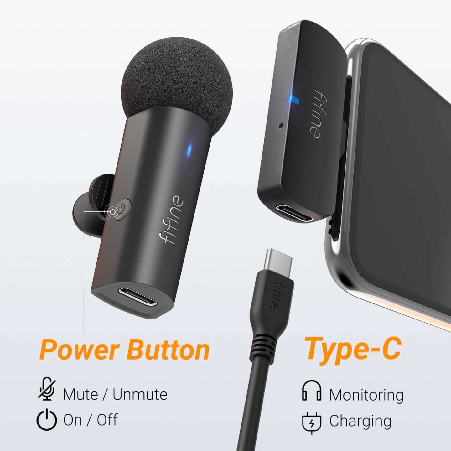 FIFINE M6 – Micro-cravate sans fil