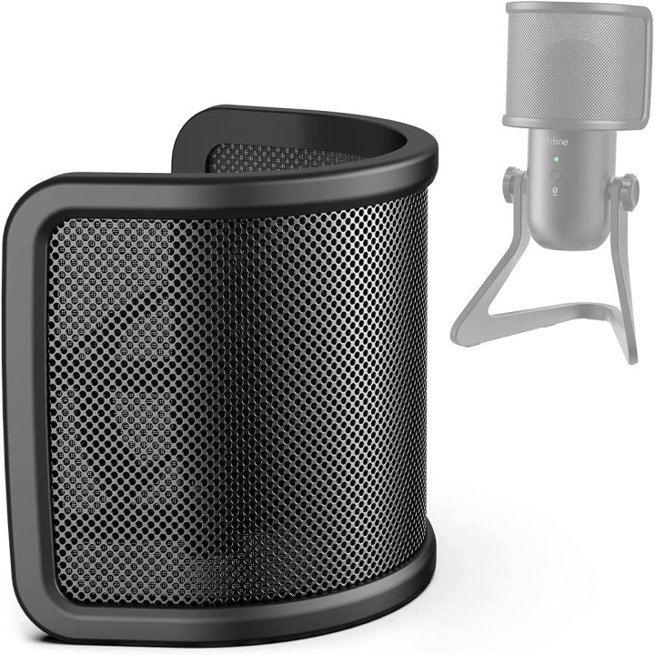 FIFINE U1 – Filtre anti-pop en U à maille métallique