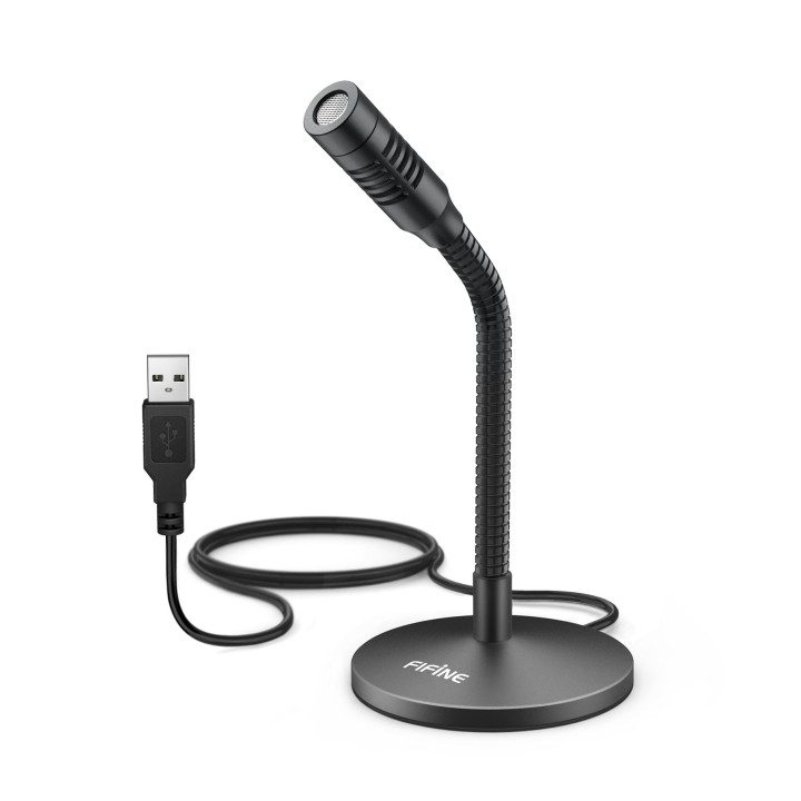 FIFINE K050 – Mini micro à condensateur USB à col de cygne