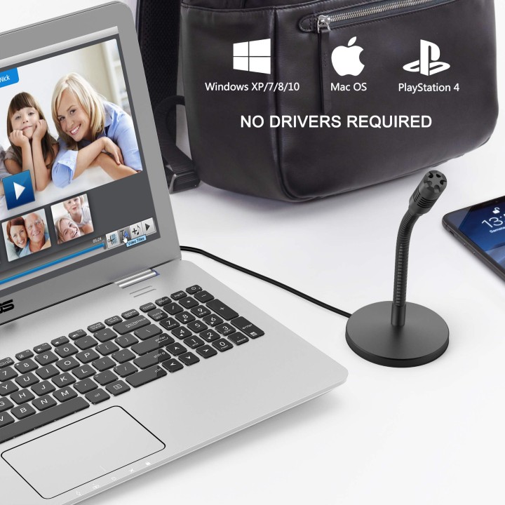 FIFINE K050 – Mini micro à condensateur USB à col de cygne
