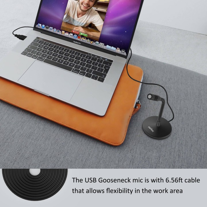FIFINE K050 – Mini micro à condensateur USB à col de cygne