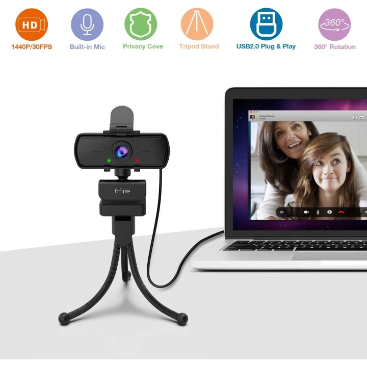 FIFINE K420 – Webcam 2K pour ordinateur