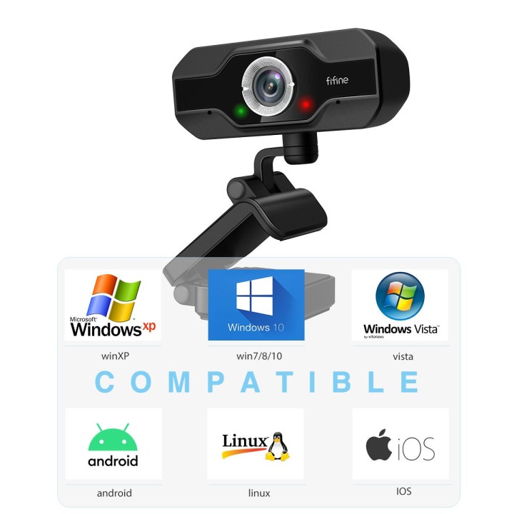 FIFINE K432 – Webcam USB Full HD 1080p