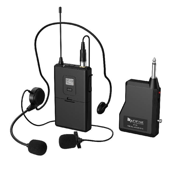 FIFINE K037B – Système sans fil avec micro-cravate et micro-casque