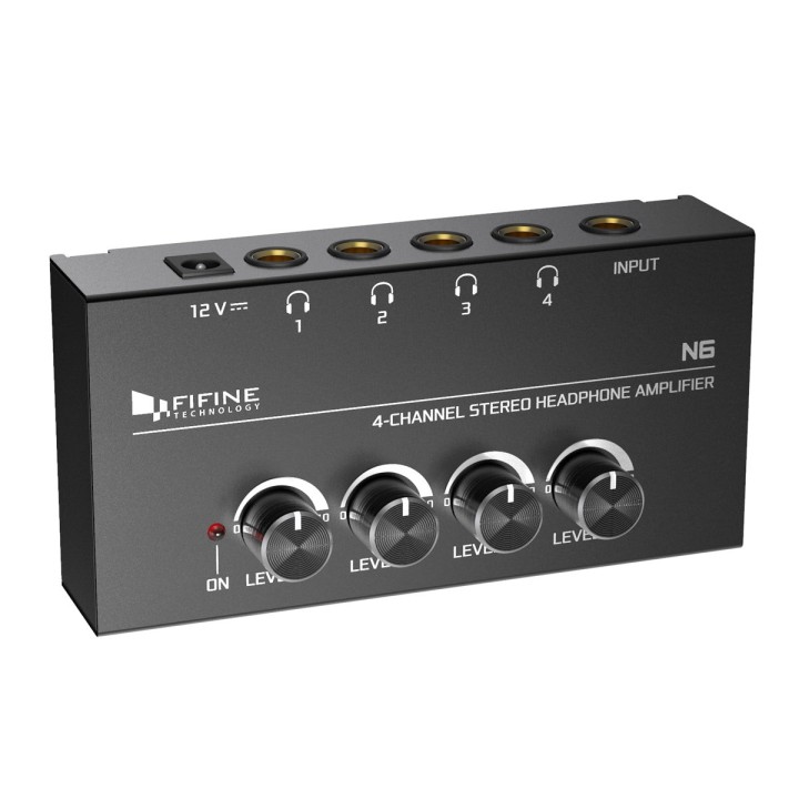 FIFINE N6 – Amplificateur pour casque à 4 sorties