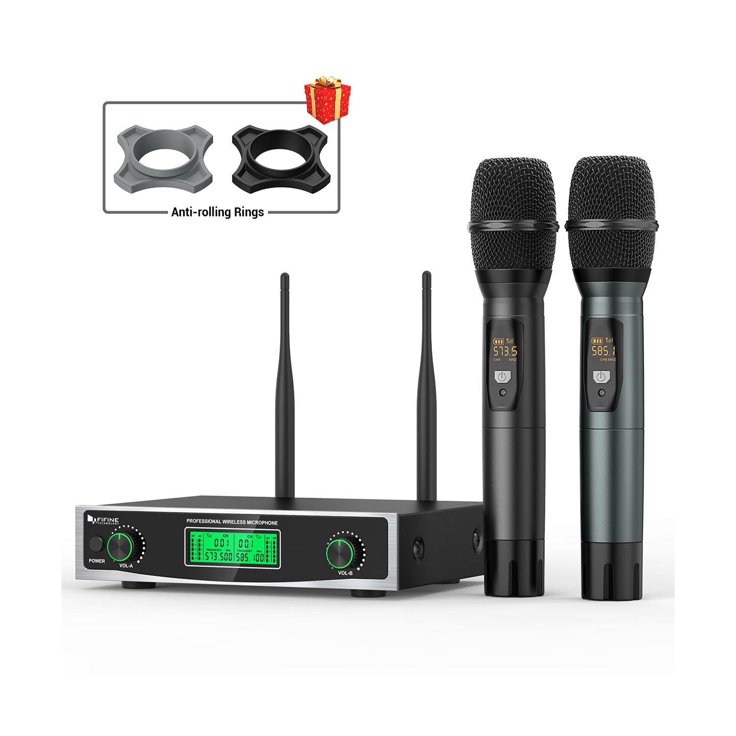FIFINE K040 – Système de deux micros sans fil à main