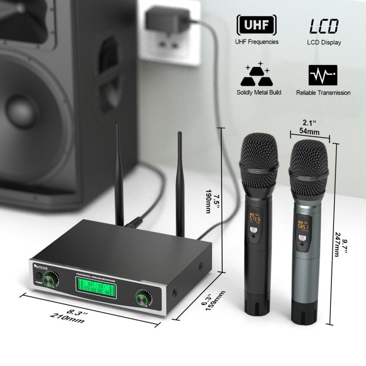 FIFINE K040 – Système de deux micros sans fil à main