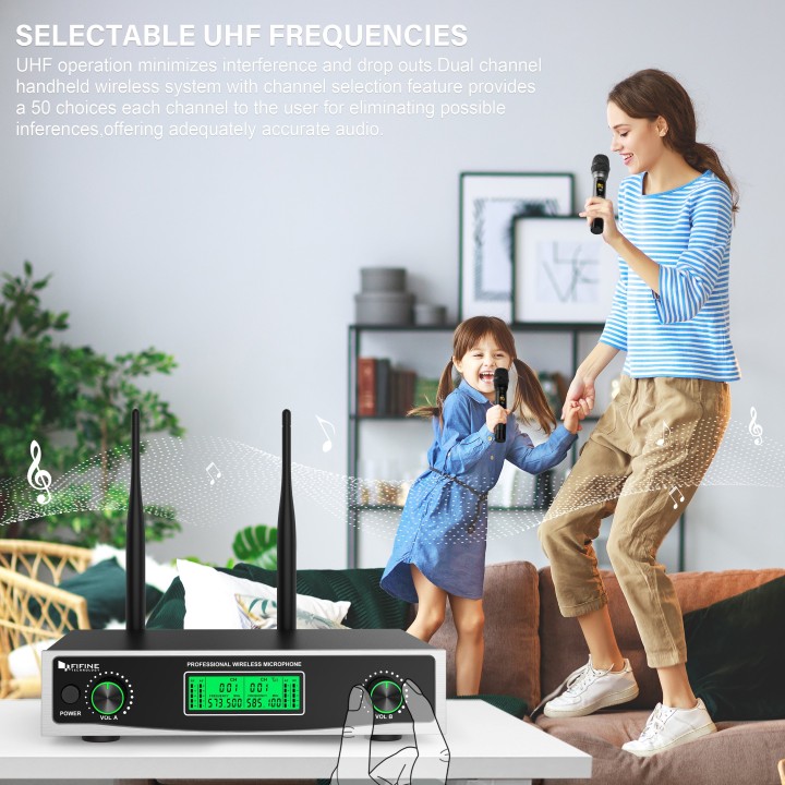 FIFINE K040 – Système de deux micros sans fil à main