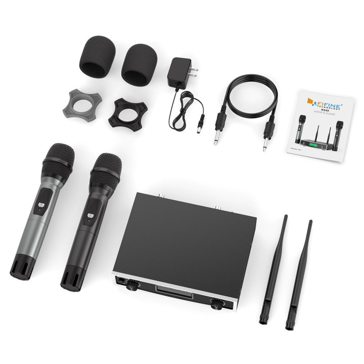 FIFINE K040 – Système de deux micros sans fil à main