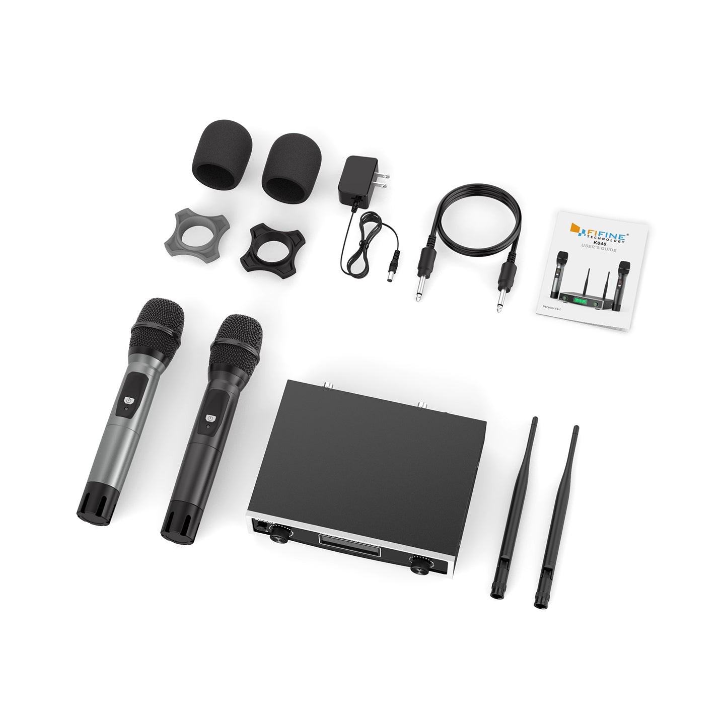 FIFINE K040 – Système de deux micros sans fil à main