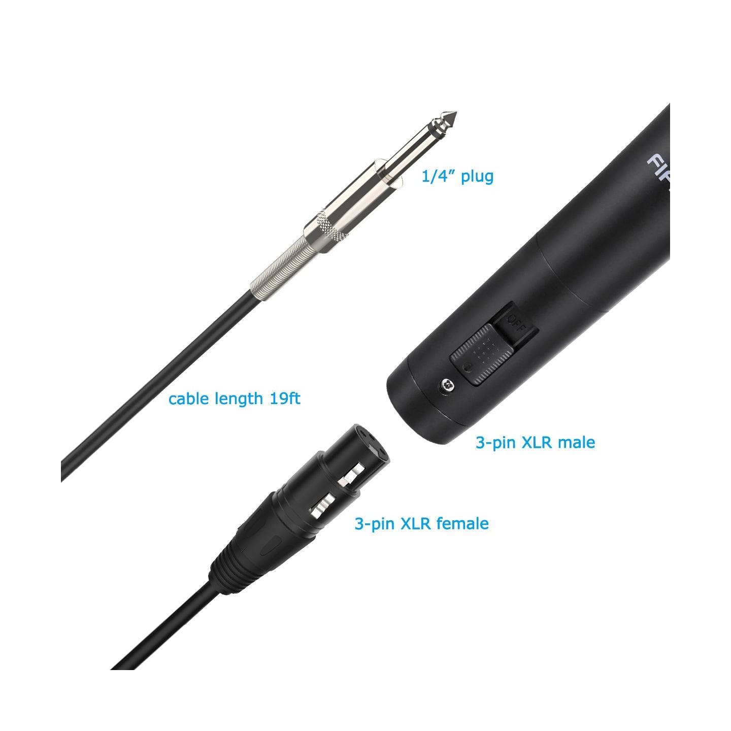 FIFINE K8 – Micro dynamique pour chant et karaoké