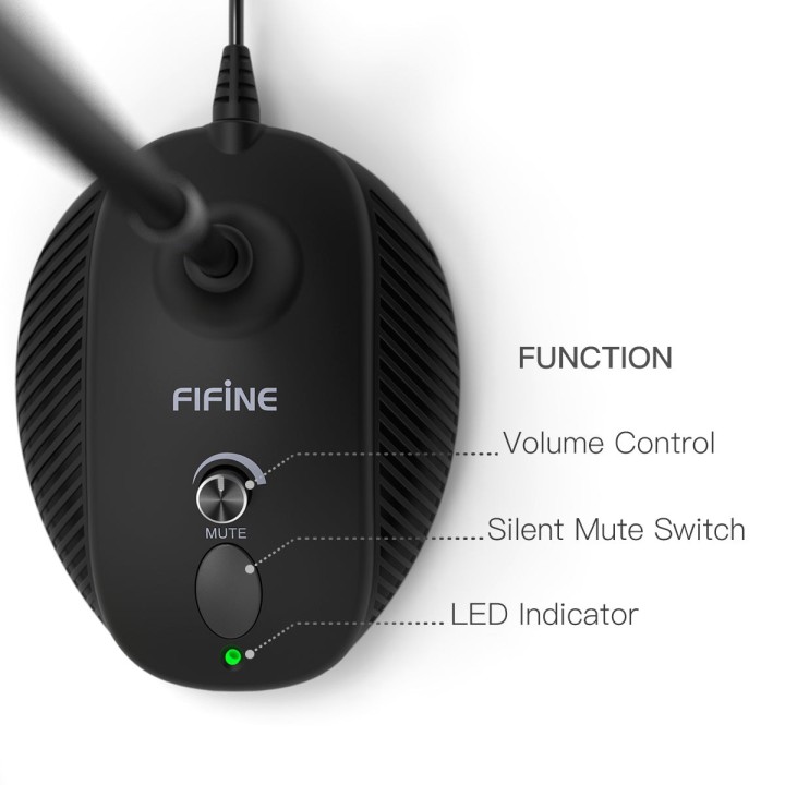 FIFINE K052 – Micro USB à col de cygne pour ordinateur