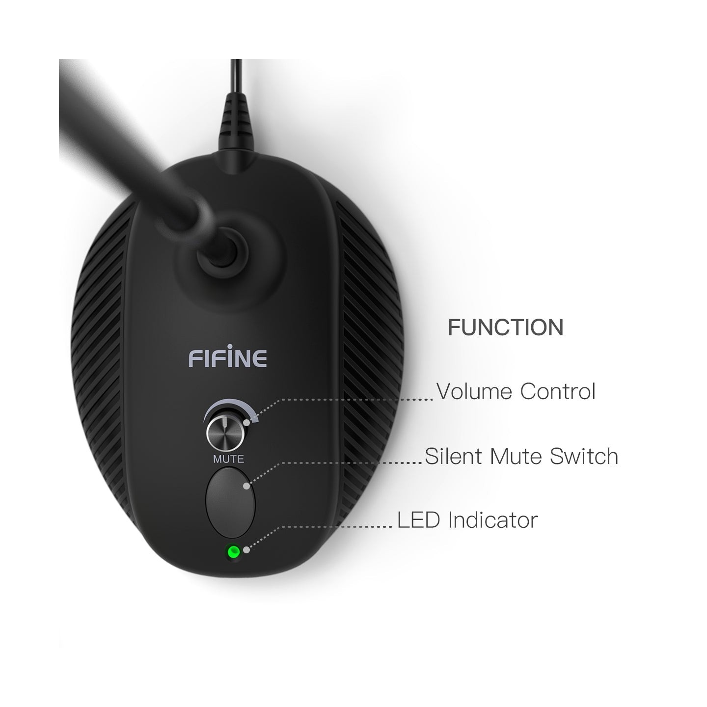 FIFINE K052 – Micro USB à col de cygne pour ordinateur