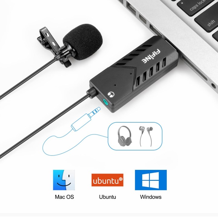 FIFINE K053 – Micro-cravate USB pour ordinateur