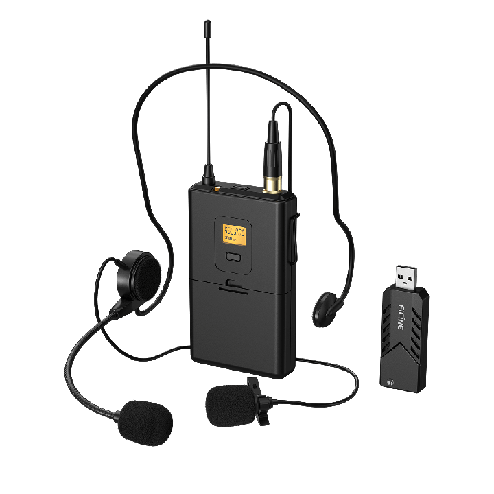 FIFINE K031B – Micro-cravate sans fil USB pour ordinateur