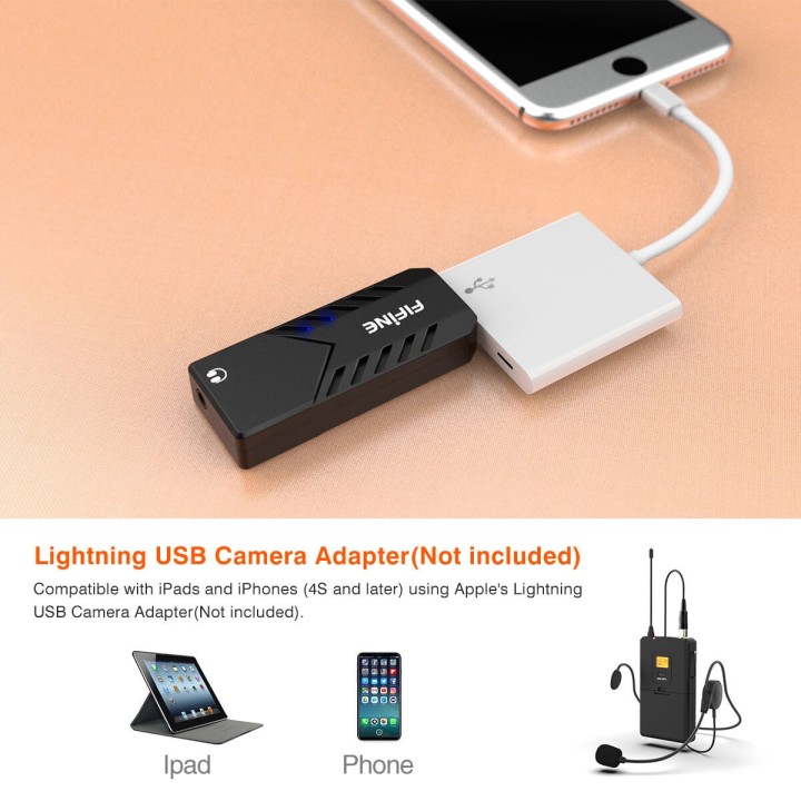 FIFINE K031B – Micro-cravate sans fil USB pour ordinateur