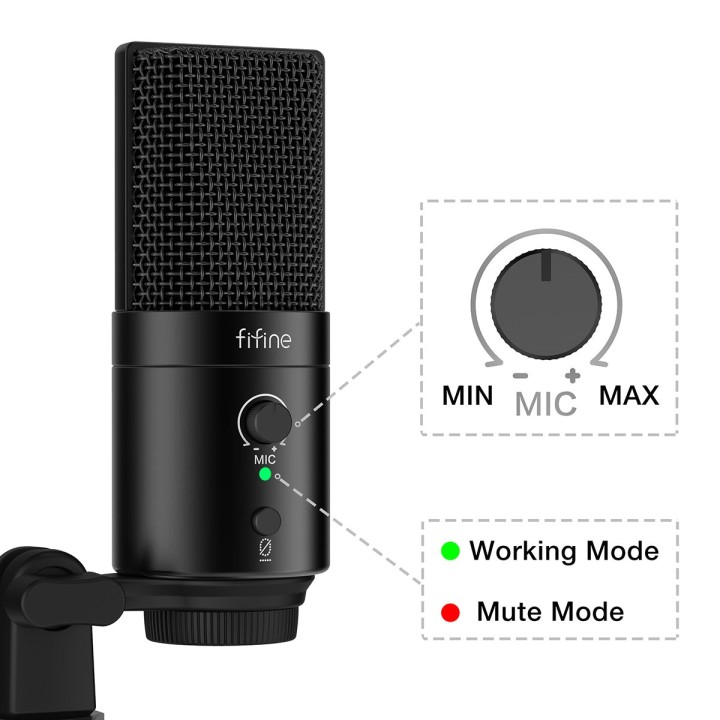 FIFINE K683A – Micro USB à condensateur