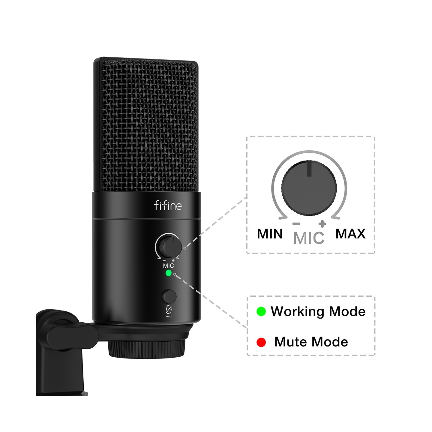 FIFINE K683A – Micro USB à condensateur