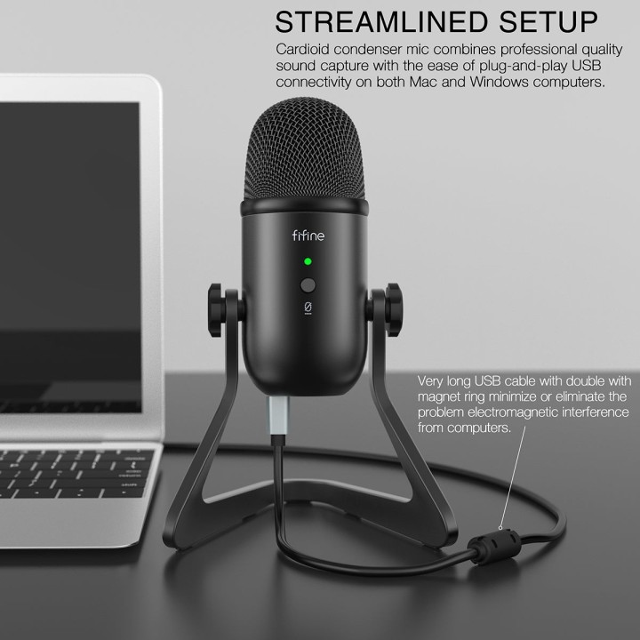 FIFINE K678 – Micro à condensateur USB