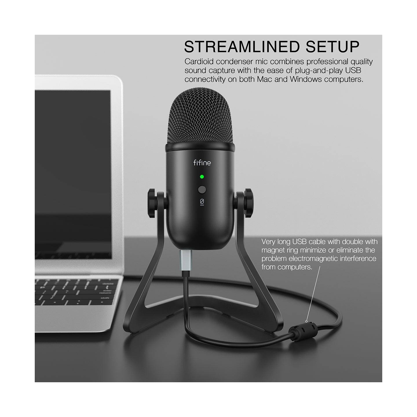 FIFINE K678 – Micro à condensateur USB