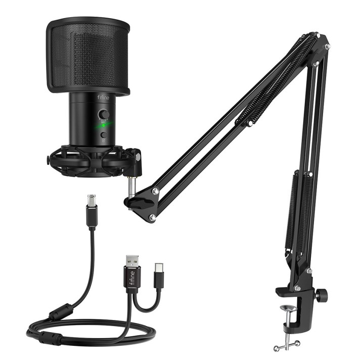 FIFINE T683 – Kit micro USB à condensateur avec bras articulé