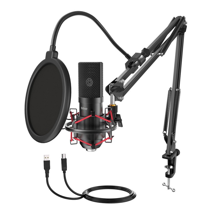 FIFINE T732 – Kit micro USB à condensateur avec bras articulé