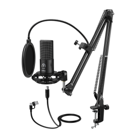 FIFINE T669 – Kit micro à condensateur USB avec bras articulé