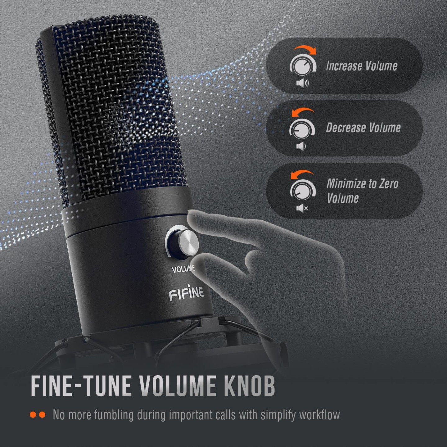 FIFINE T669 – Kit micro à condensateur USB avec bras articulé