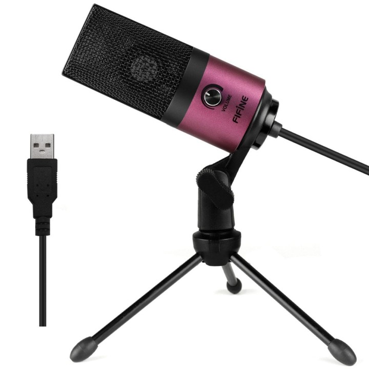 FIFINE K669 – Micro USB à condensateur rose