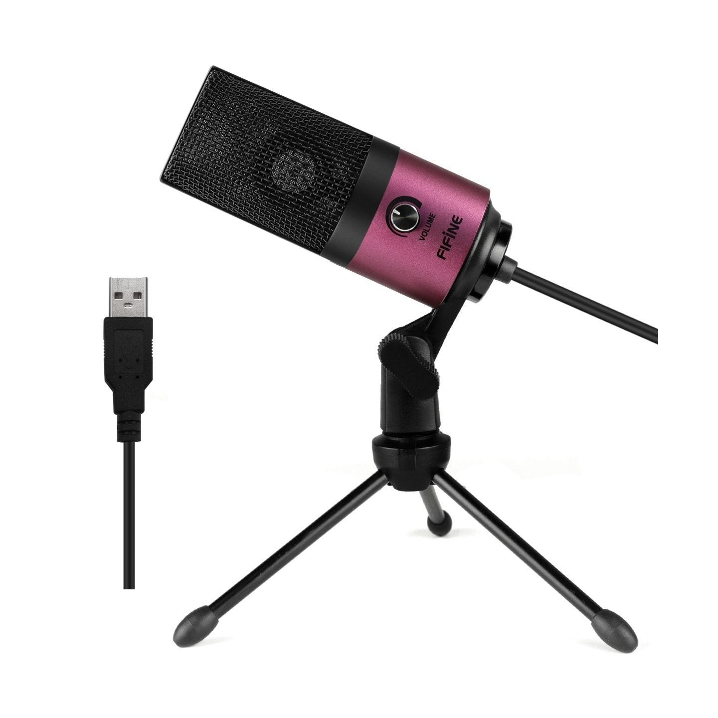 FIFINE K669 – Micro USB à condensateur rose