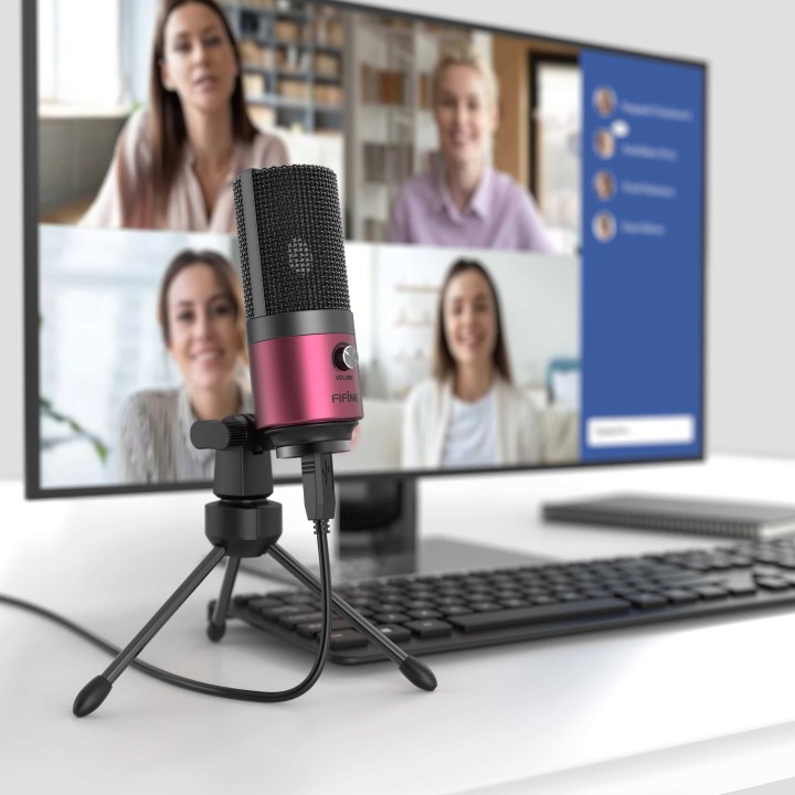 FIFINE K669 – Micro USB à condensateur rose
