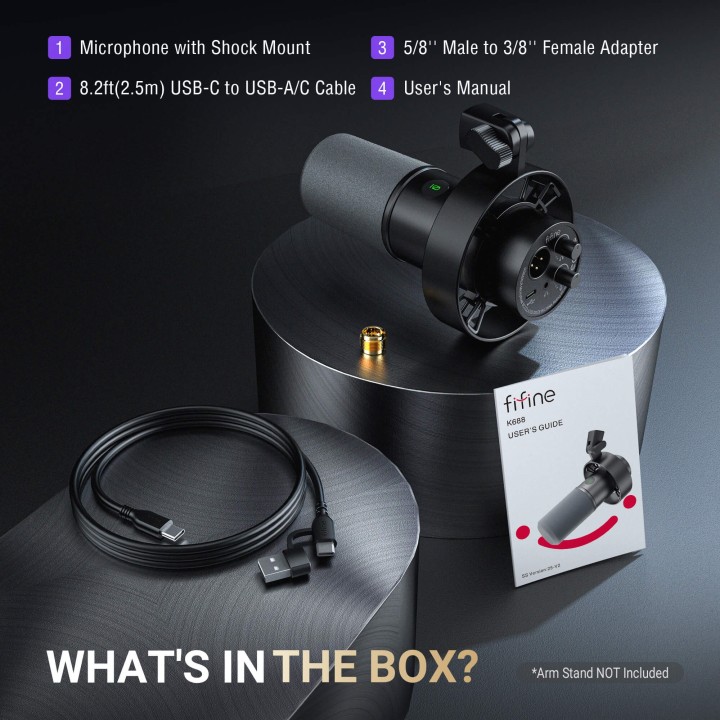 FIFINE AmpliTank K688 – Micro dynamique USB/XLR