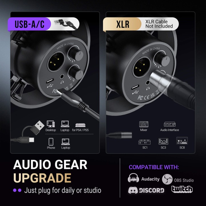 FIFINE AmpliTank K688 – Micro dynamique USB/XLR