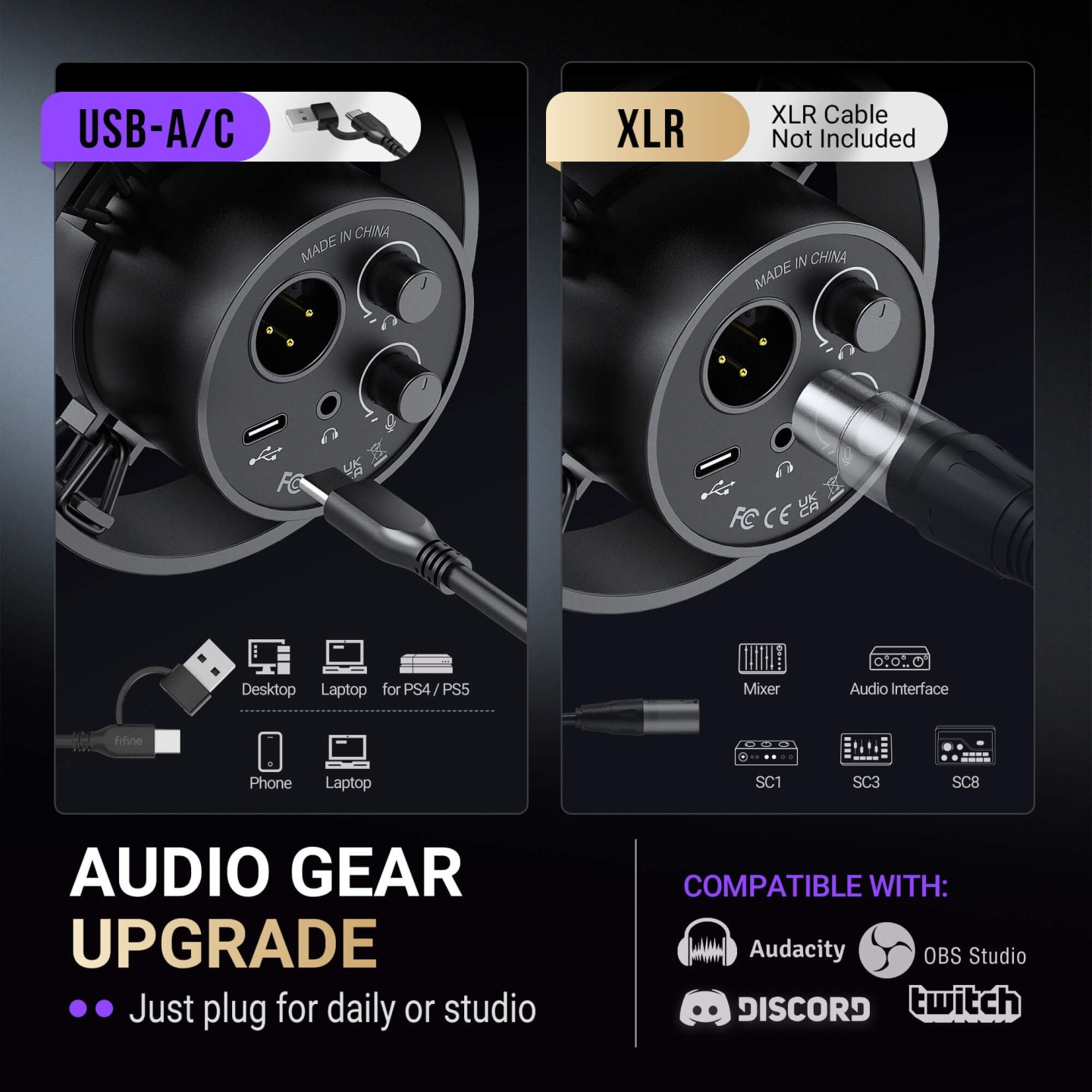 FIFINE AmpliTank K688 – Micro dynamique USB/XLR