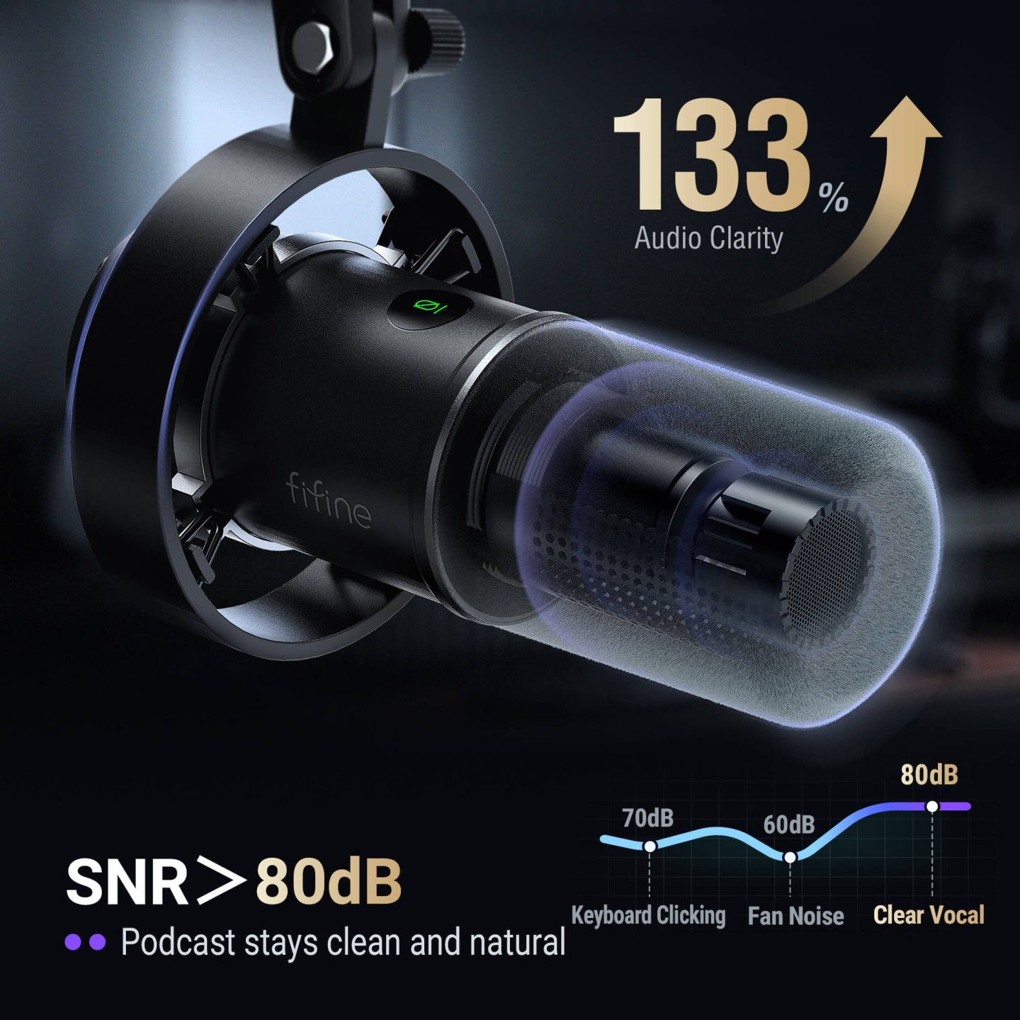 FIFINE AmpliTank K688 – Micro dynamique USB/XLR
