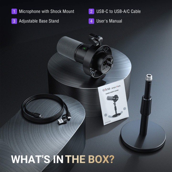 FIFINE AmpliTank K688S – Micro dynamique USB/XLR pour podcast