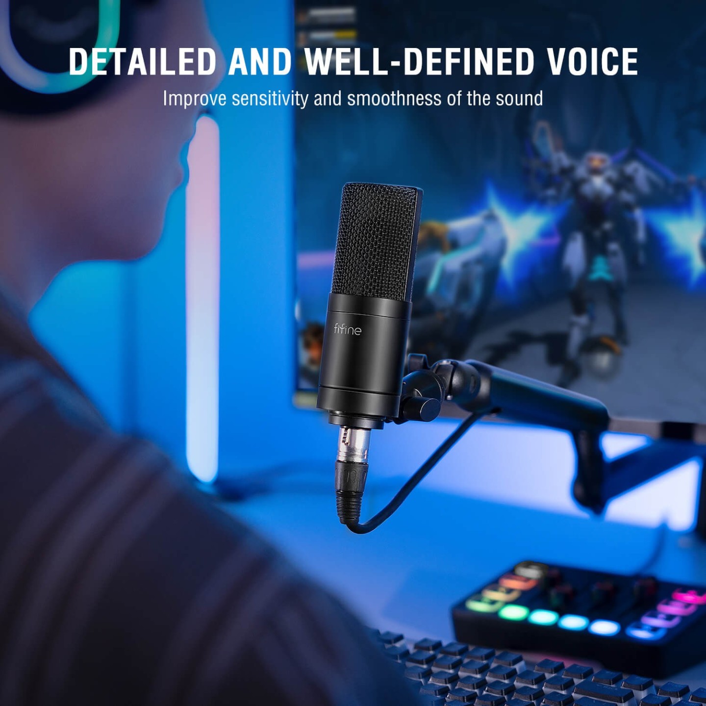 FIFINE K669C – Micro à condensateur XLR