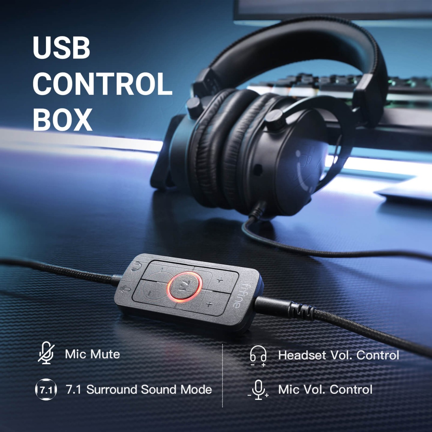 FIFINE H9 – Casque gaming USB/3,5 mm