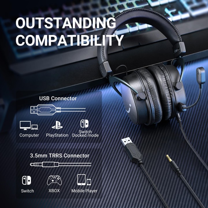 FIFINE H9 – Casque gaming USB/3,5 mm