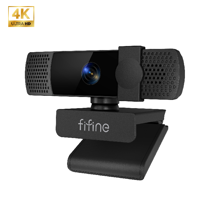 FIFINE K438 – Webcam 4K à mise au point automatique