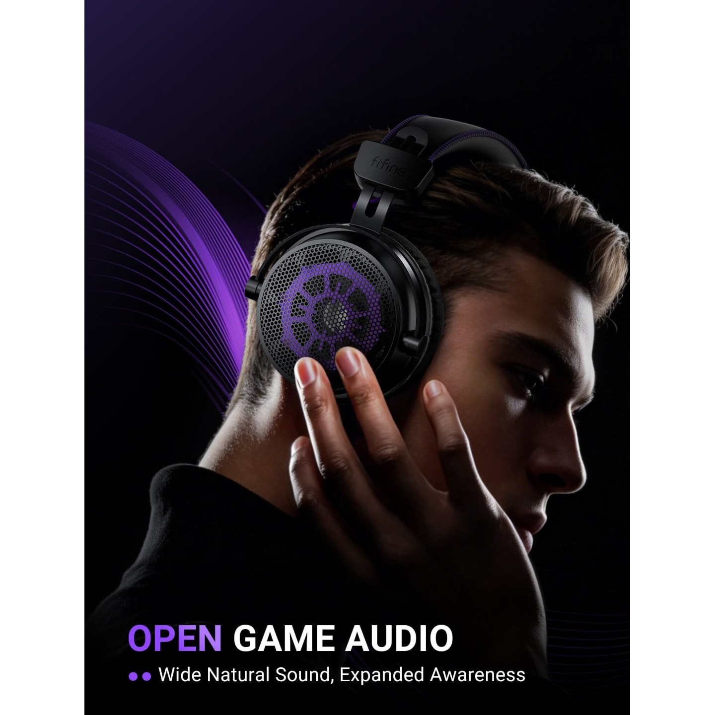 FIFINE AmpliGame H18V Lite – Casque gaming filaire à arrière ouvert