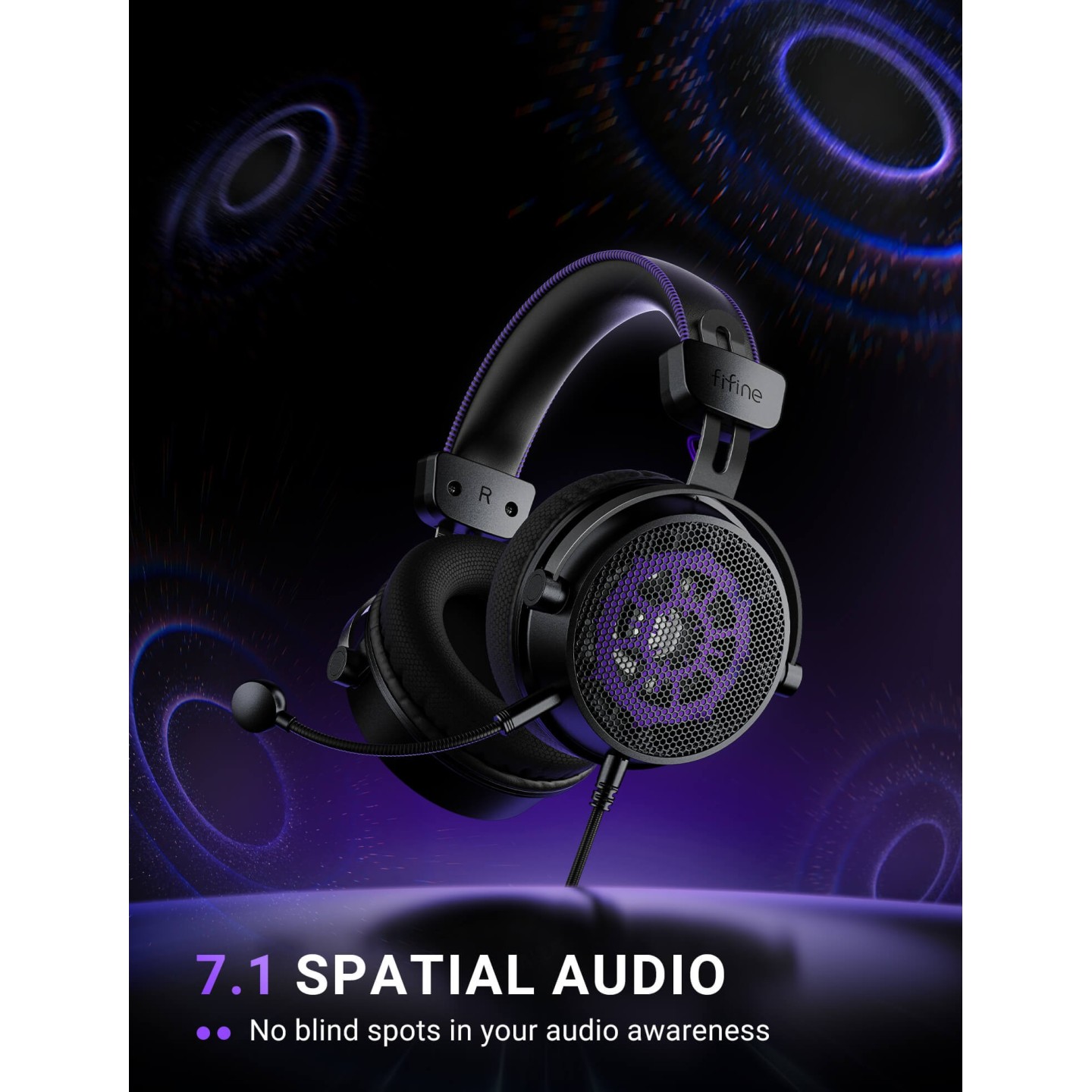 FIFINE AmpliGame H18V Lite – Casque gaming filaire à arrière ouvert