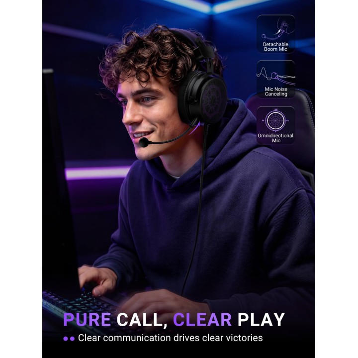 FIFINE AmpliGame H18V Lite – Casque gaming filaire à arrière ouvert