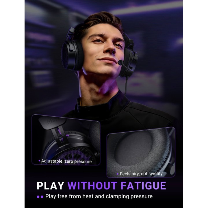 FIFINE AmpliGame H18V Lite – Casque gaming filaire à arrière ouvert