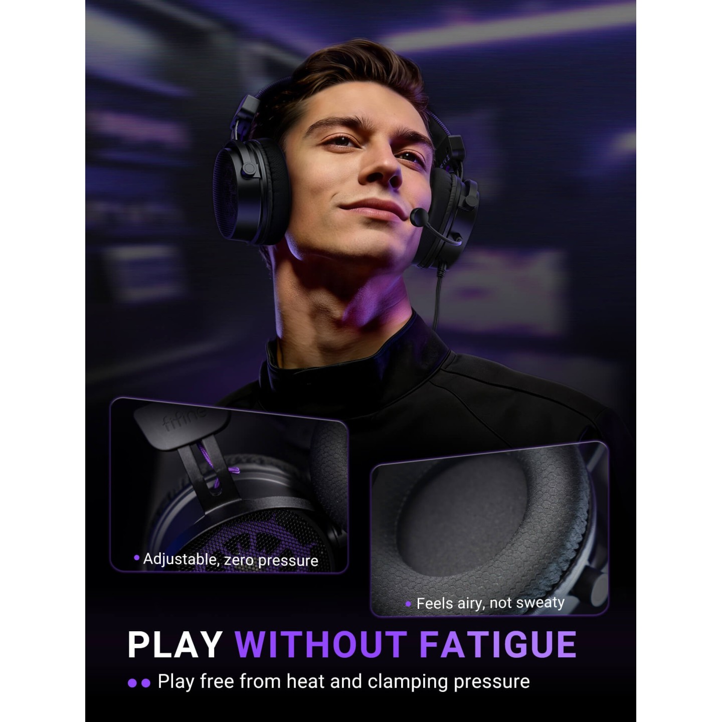FIFINE AmpliGame H18V Lite – Casque gaming filaire à arrière ouvert