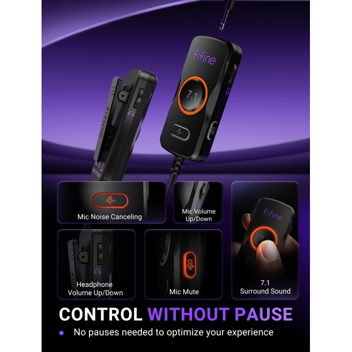 FIFINE AmpliGame H18V Lite – Casque gaming filaire à arrière ouvert