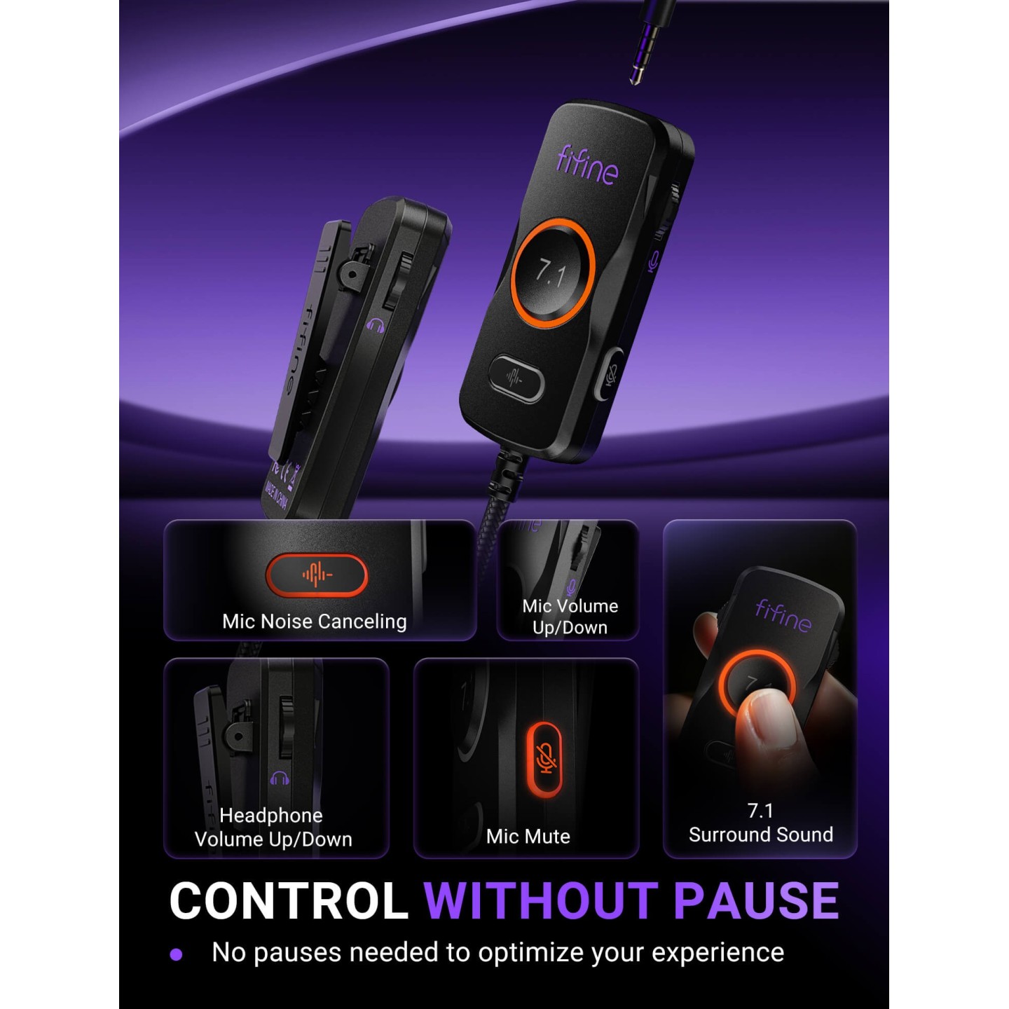 FIFINE AmpliGame H18V Lite – Casque gaming filaire à arrière ouvert