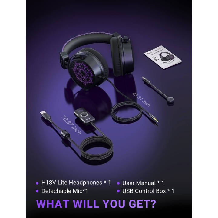 FIFINE AmpliGame H18V Lite – Casque gaming filaire à arrière ouvert